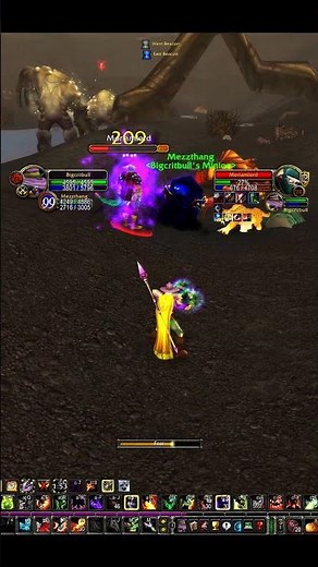 WoW Classic TBC Warlock World PvP - 1v1 Warlock vs Hunter #worldofwarcraft #mmorpg #pvp