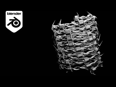 Barbed wire in Blender
