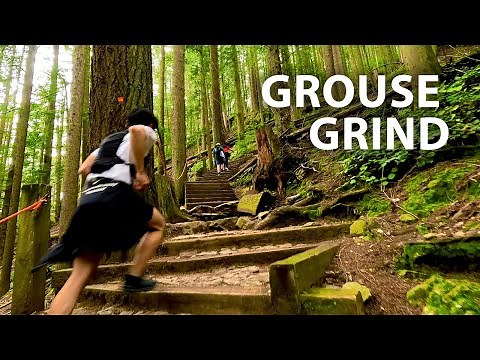 Iconic Hike up the Grouse Grind, North Vancouver BC Canada