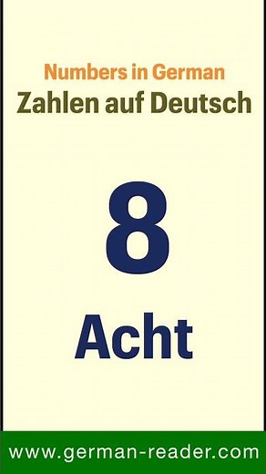 01. How to count from 1 10 in German | German Reader by Klara Wimmer