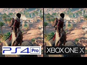 Assasins Creed Origins | PS4 Pro VS Xbox One X | 4K Graphics Comparison | Comparativa