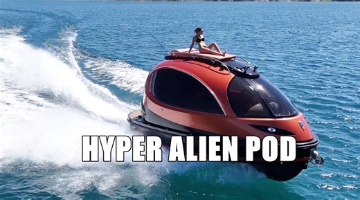 Hyper-Sport Jet Capsule: The Alien Pod on Water Goes Hyper With Transformable Interior