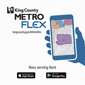 29 reactions | Get a local ride on Metro Flex for the same cost as bus fare! Now serving Kent. | King County Metro Transit | Facebook