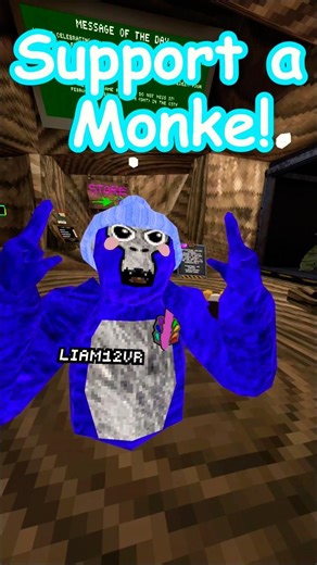 Support a monke! (V5) ‪@Raspberry-vr‬ #gorillatag #supportamonke #gtcs #shorts
