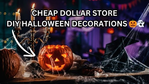 DIY dollar store Halloween decorations: Cheap & spooky ideas on a budget 🎃👻