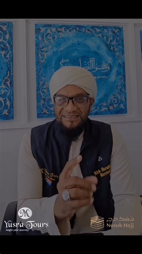 *Yusra Tours* - *Nusuk Hajj * "🕋 *Inspiration for Hajj 2026!* 🌟 Our spiritual leader, Sh Ebrahim Karriem, shares powerful advice on the importance of Hajj and staying connected to Allah. 💫 "Leave all in Allah's hands, with full conviction and trust, and He will guide you to stand on the plains of Arafat." 🙏 Watch, reflect, and be inspired! #Nusuk #Hajj #YusraTours #Inspiration #Motivation #ShKarriem" | YUSRA TOURS- YOUR HAJ AND UMRAH SPECIALIST
