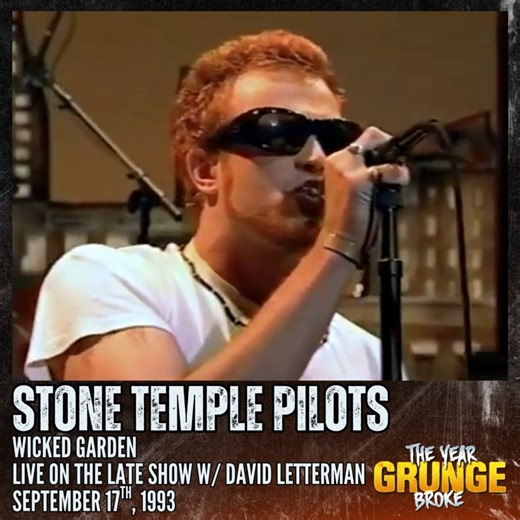 STONE TEMPLE PILOTS - Wicked Garden Live on The Late Show with David Letterman, September 17th, 1993. | The YEAR Grunge BROKE