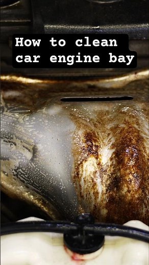 How to clean car engine bay👆✨🧼