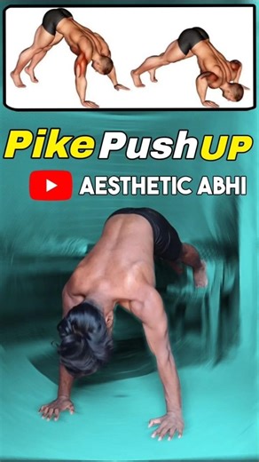Pike push ups tutorial #calesthenic #pushups #shorts