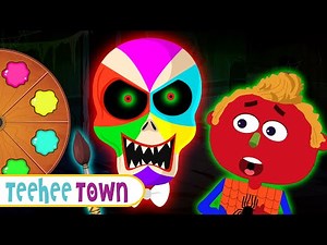 Learn Colors With Spooky Skeleton Face | Fun Learning Videos By Teehee Town