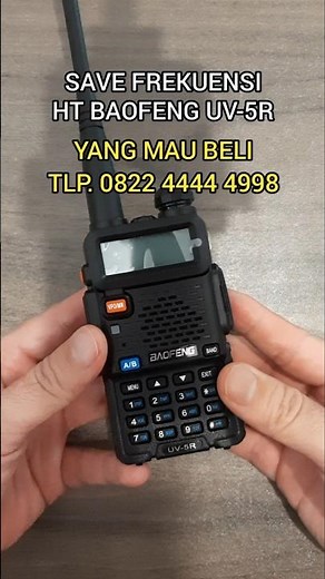 Tutorial on How to Easily Save the Save Channel Frequency of the Baofeng UV-5R HT #baofeng #uv5r