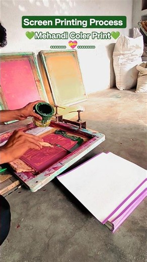 Screen Printing Process #printing #screenprinting #ytshorts #trendingreels #mauprintinghouse