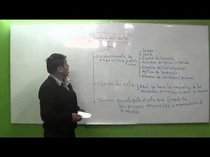 Que es el Acta, Partes del Acta y Modelos de Acta [Clase08 - Cuarto Grado]