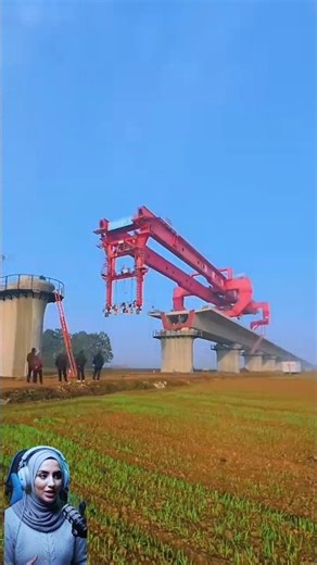 Beam Ballet - A 200 ton prefabricated steel beam #crane #machine #construction #excavator