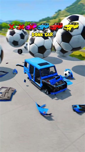 Big & Small Cars vs Football