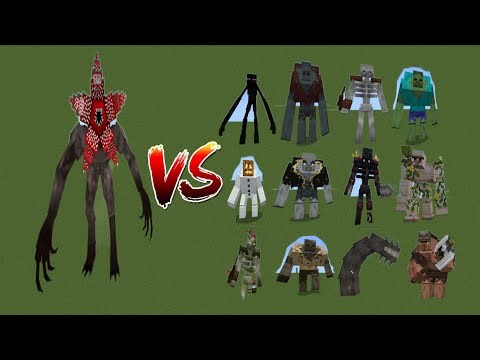 Demogorgon Addon VS Mutant Creatures Mod in Minecraft PE/BETA