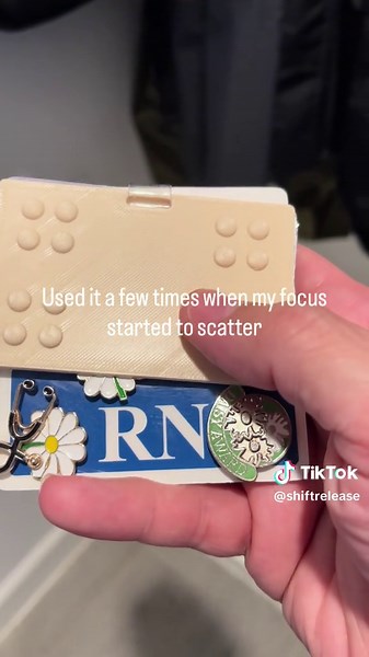 Testing a prototype during real night shifts. Many nurses shift into shallow breathing during stressful moments without realizing it. This badge-based prototype is designed to help reset breathing and focus in real time. Still testing and refining during real shifts. #nurselife #nightshiftnurse #rnlife #healthcareworkers #nursestress