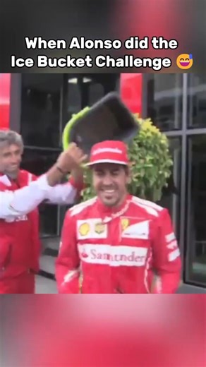 When Alonso did the Ice Bucket Challenge 😅