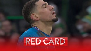 Leon Balogun sees red for Rangers at Parkhead