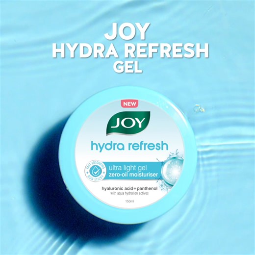 Get long-lasting hydration with Joy's Hydra Refresh Ultra Light Gel! 💙 48-hour hydration 💙 Dewy, glowing skin 💙 Non-sticky, lightweight feel Grab yours today! | Joy