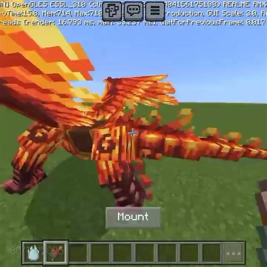 Dragon mod for Minecraft