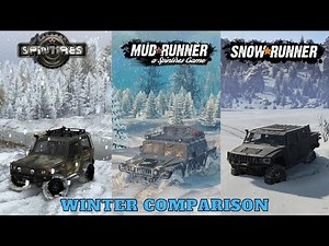 Spintires/MudRunner/SnowRunner gameplay | ❄️ Winter comparison ❄️ | GTX1060 | PC 🖥️🎮