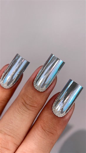 НЕЙЛ-БЛОГЕР | КОНТЕНТ ЗЙОМКА | НАВЧАННЯ | МАНІКЮР | КОВЕЛЬ on Instagram: "Frozen nails 🧊❄️ Казковий манікюр на матеріалах @youarecute.ua"