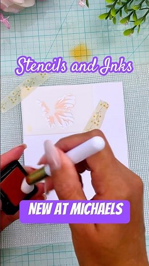 New at Michaels Stencils and Inks #cardmaking