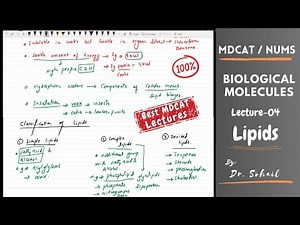 MDCAT | NUMS | Biological Molecules | Lecture-04 | Lipids