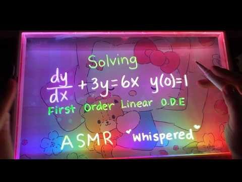 (ASMR) Solving You to Relaxation and Sleep | Differential Equations (Whispered Math)
