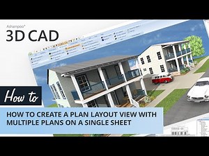 Ashampoo 3D CAD - How-to create a Plan Layout view with multiple plans on a single sheet