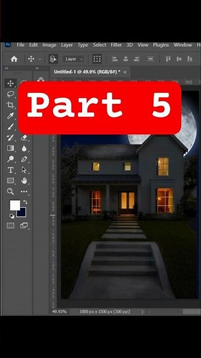 Photoshop Tutorial – Add Moon & Moonlight Effect | Day to Night Transformation