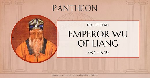 Emperor Wu of Liang Biography | Pantheon