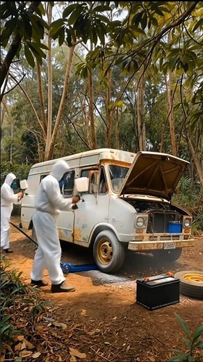We Found an Abandoned Van… You Won’t Believe This Transformation 😱 #adventurevan