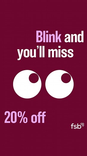  Eye spy 20% off FSB membership – for a limited time only! Blink and you’ll miss: ⭐ A 24/7 legal advice line ⭐ £100,000 employment tribunal insurance ⭐ £100,000 tax investigation protection ⭐ A debt recovery service ⭐ 700+ CPD-certified online training courses …and so much more! Join today with code: FRIDAY20. | Federation of Small Businesses - FSB | Facebook