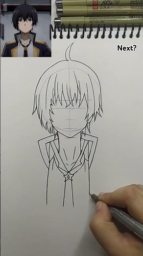 how to draw cid kagenou🔥#cidkageno #theeminenceinshadow #viralvideo #shorts #anime #animeedit #art