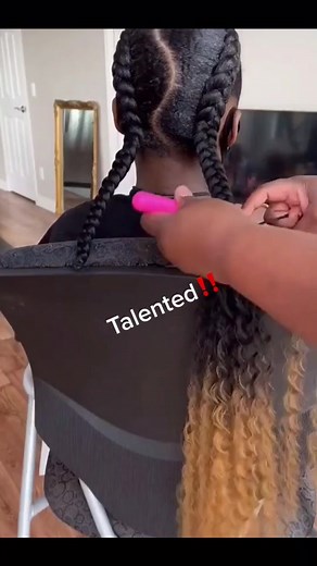 Trendy Two Big Braids Tutorial for Black Girls
