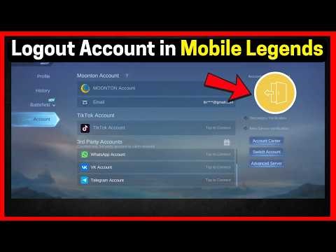 How to Log out Account in Mobile legends (step by step)