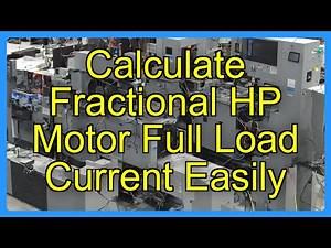 Calculate Fractional HP Motor Full Load Current Easily