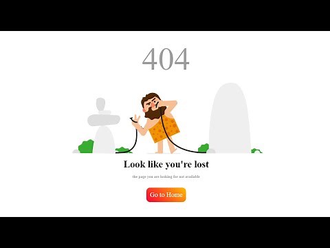 How to Create a 404 Error Page in html