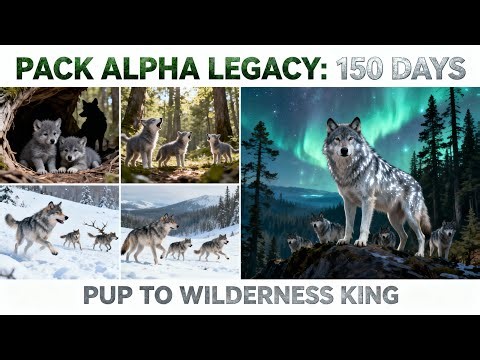 The Gray Wolf Pack Alpha: 150-Day Journey from Forest Pup to Wilderness King