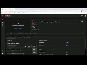 How to change or set streaming title & thumbnail in obs