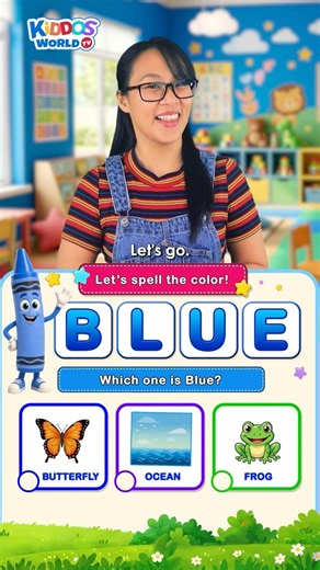 Let's learn to Spell the Color Blue!