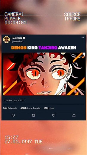 😈 DEMON KING TANJIRO AWAKENS |The Transformation #animeedits #anime #demonslayer #tanjiro