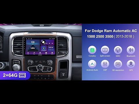 How to install AINAVI Android Car Stereo for Dodge Ram 1500 2500 3500 2013-2018