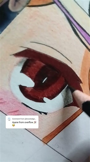 did you see this anime 👀 ayane eyes #fyourpage #animeart #animeart #fyp #animedigitalart #overflow