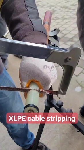XLPE cable stripping #Cable #electric #power | Power systems protection