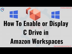 2. How To Enable or Display C Drive in Amazon Workspaces | Show C Drive in Amazon Workspaces