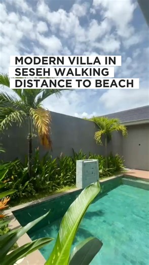 F O R L E A S E Modern 3-Bedroom Villa – Seseh Beachside Located in a premium beachside area of Seseh, inside of secure residential complex, this one-storey minimalist tropical villa offers comfort, privacy, and an ideal lifestyle close to the ocean and Pererenan. Prime Location: \t•\t400 meters to Jungle Padel Seseh \t•\tWalking distance (approx. 2 km) to Seseh Beach Property Details: \t•\tLand Size: 226 sqm \t•\tBuilding Size: 156 sqm \t•\t3 Bedrooms with ensuite bathrooms \t•\tMaster Bedroom 