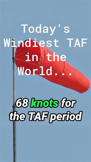Now that's windy! I didn't calculate the crosswind component, but 😱 #aviation #wildweather